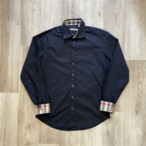 burberry button up shirt long sleeve|authentic burberry button up shirt.